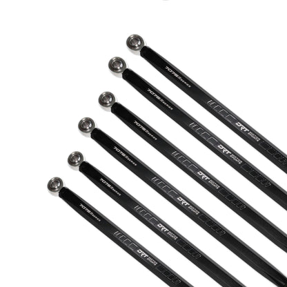 DRT MOTORSPORTS 7075 XD RACE HEX Billet Radius Rods Bars Can Am MAVERICK R X XRS MAX SIDE VIEW WHITE BACKGROUND