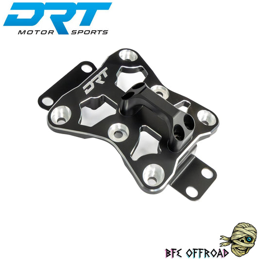 Metal mechanical component with DRT branding on a white background