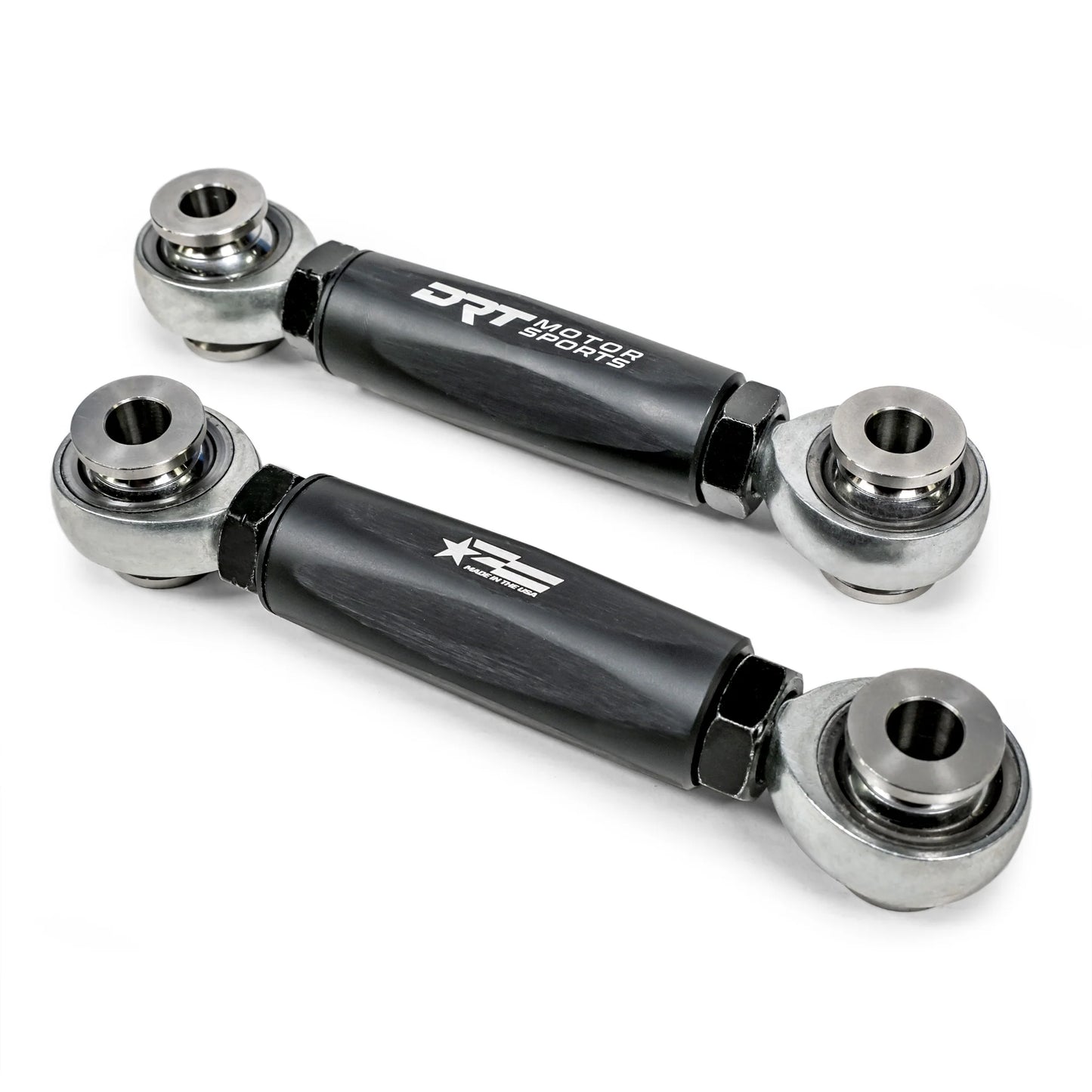 DRT Billet HEX Aluminum FRONT Sway Bar Links CAN AM MAVERICK R X XRS 2024+ Side View