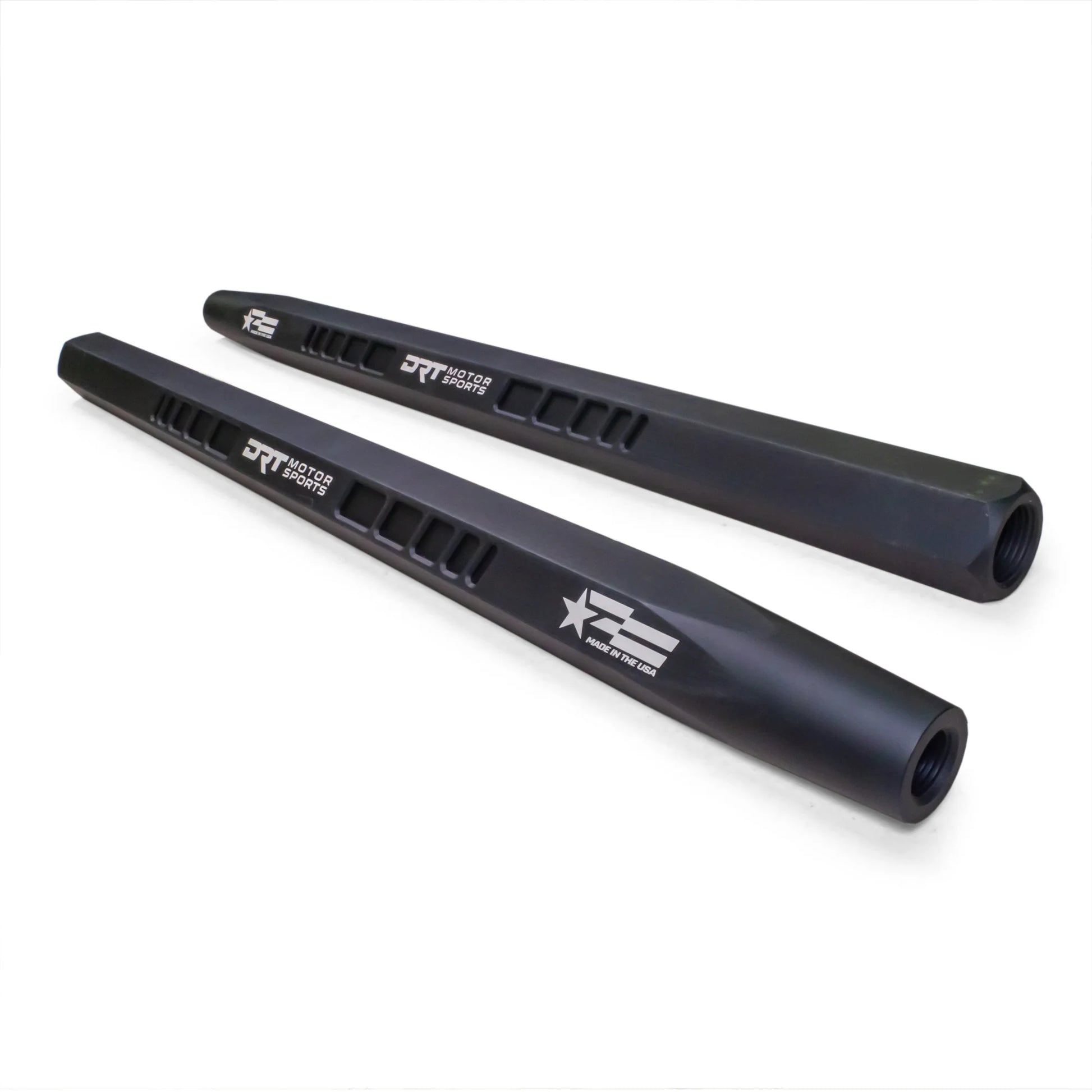 DRT Billet HEX 6061 Ultra Heavy Duty Tie Rods Rod Kit CAN AM MAVERICK R 2024+ uninstalled side view