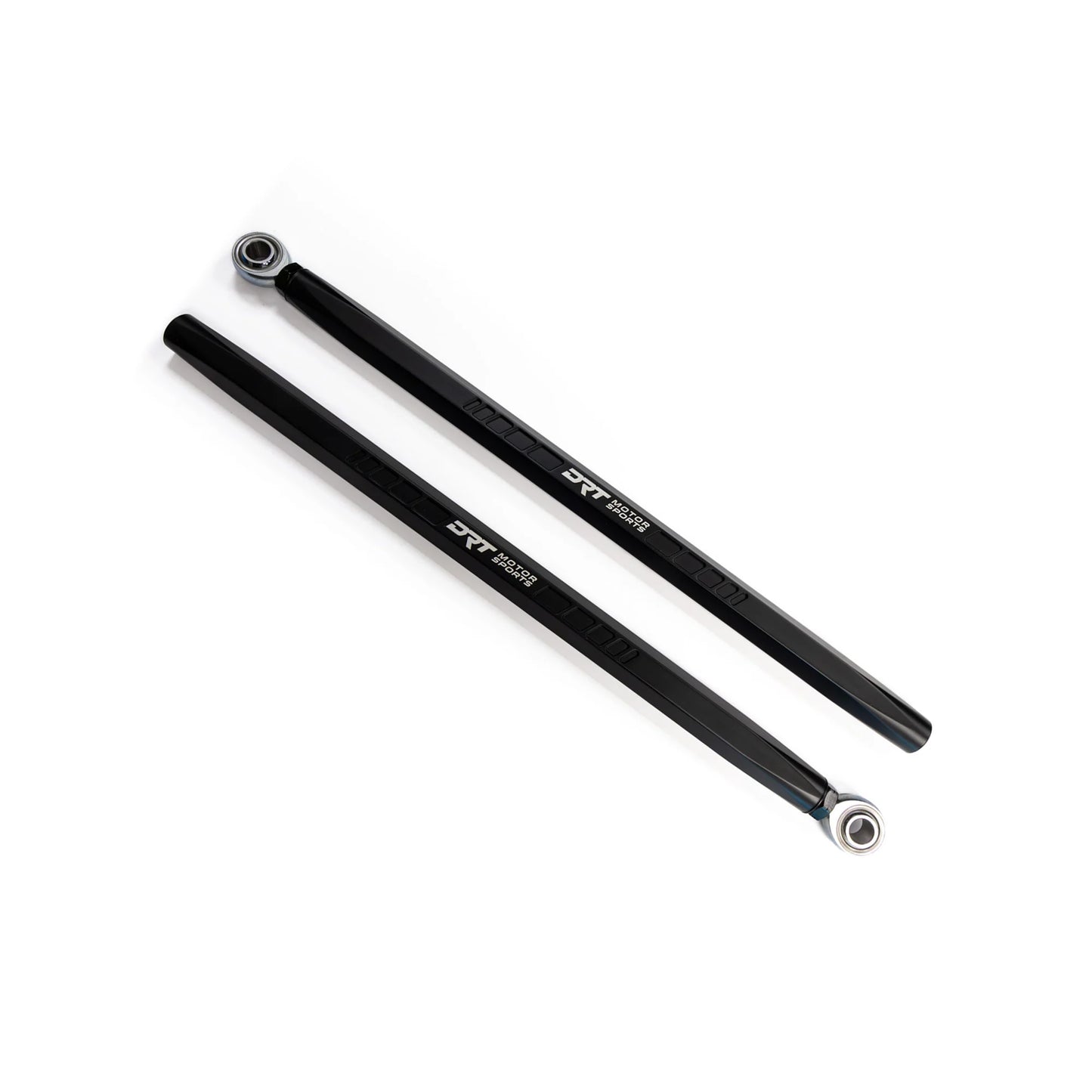 Two black shock absorbers with 'DRT' branding on a white background