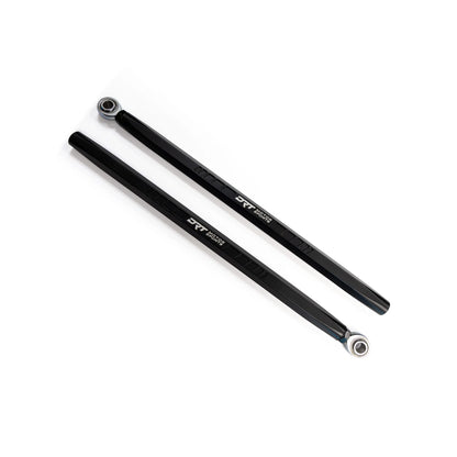 Two black shock absorbers with 'DRT' branding on a white background