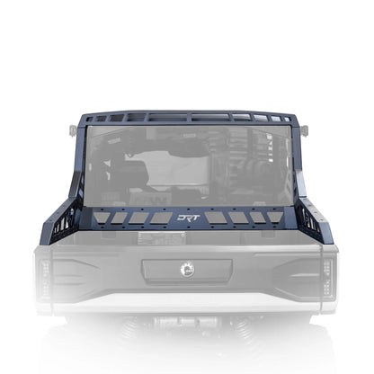 UTV rack rear view on white background