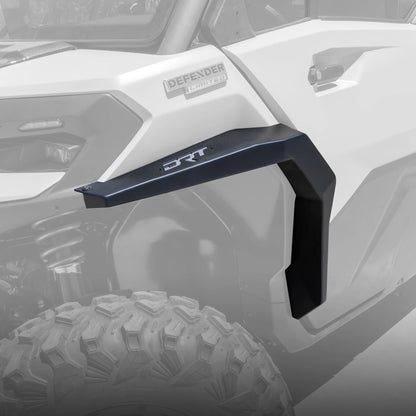 Front fender flare mounted on UTV on white background