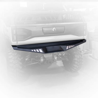 Black car bumper on a white background