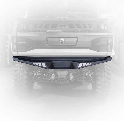 Black car bumper on a white background