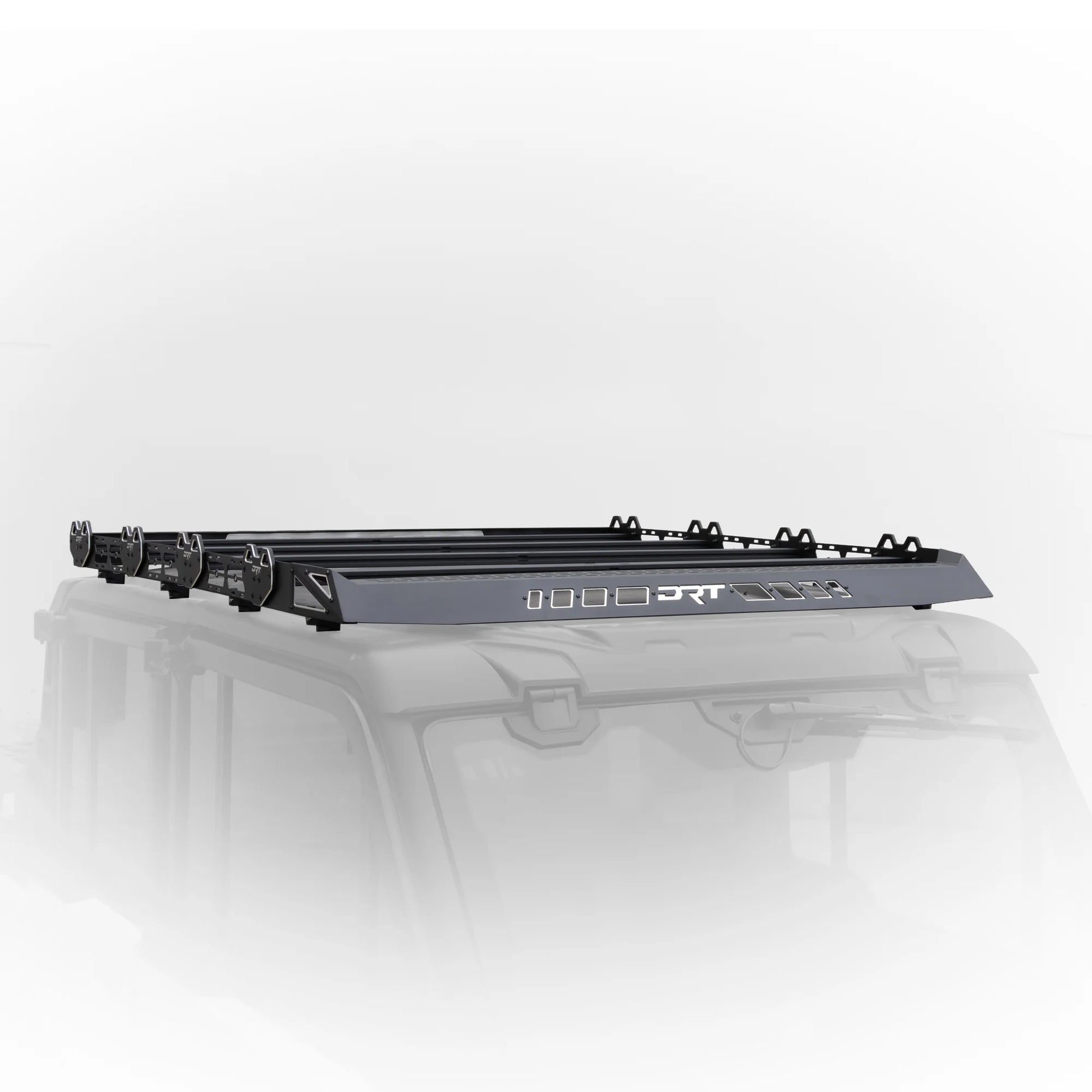 Car roof rack on a white background