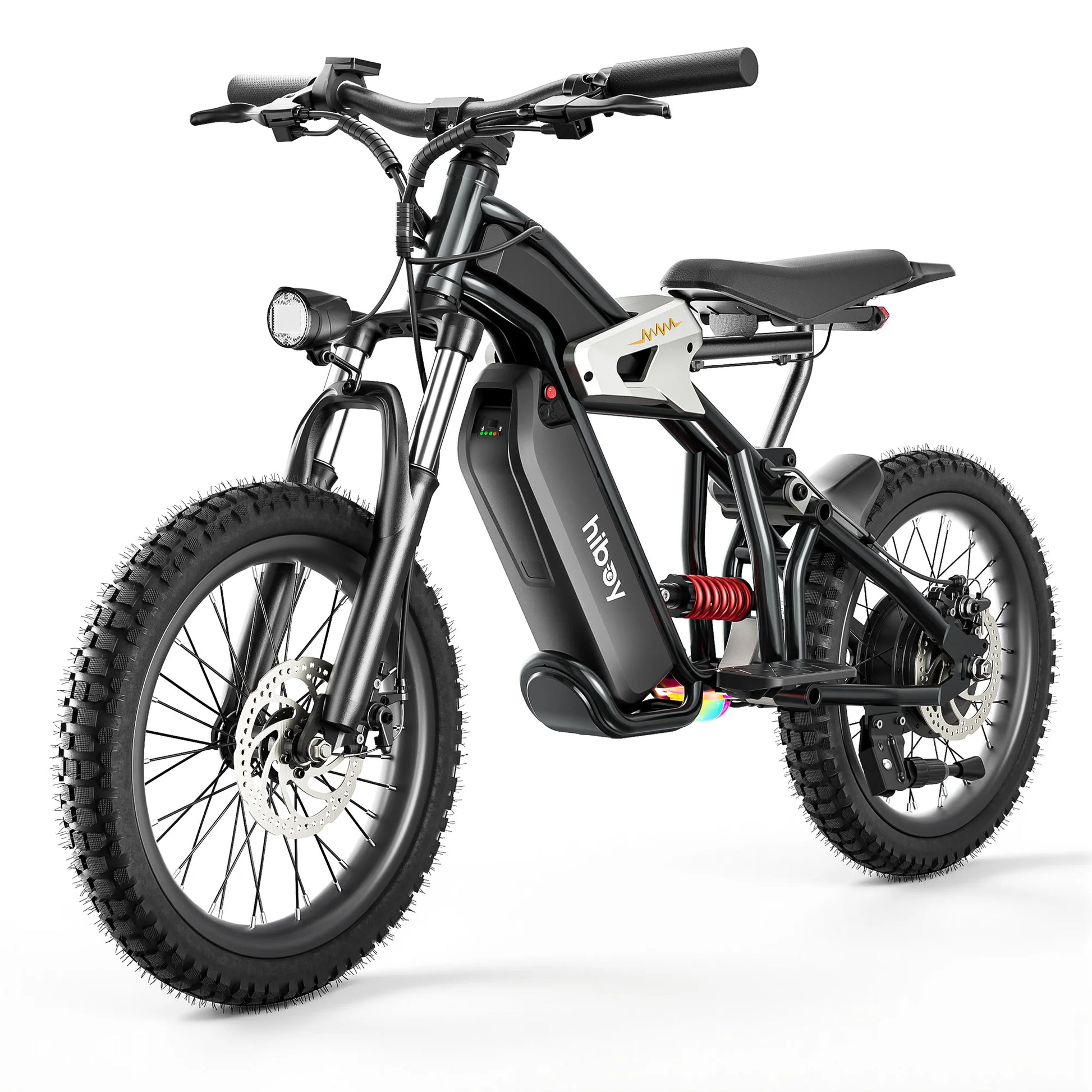 hiboy Electric dirtbike black on white background
