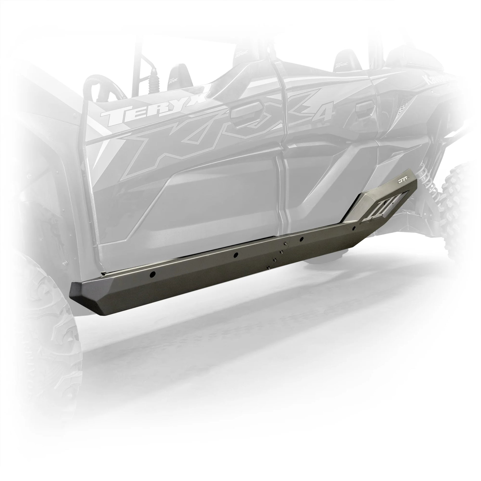 DRT Heavy Duty Rock Sliders Rails Steps Slider KAWASAKI TERYX KRX1000 4 KRX 1000 Black White 