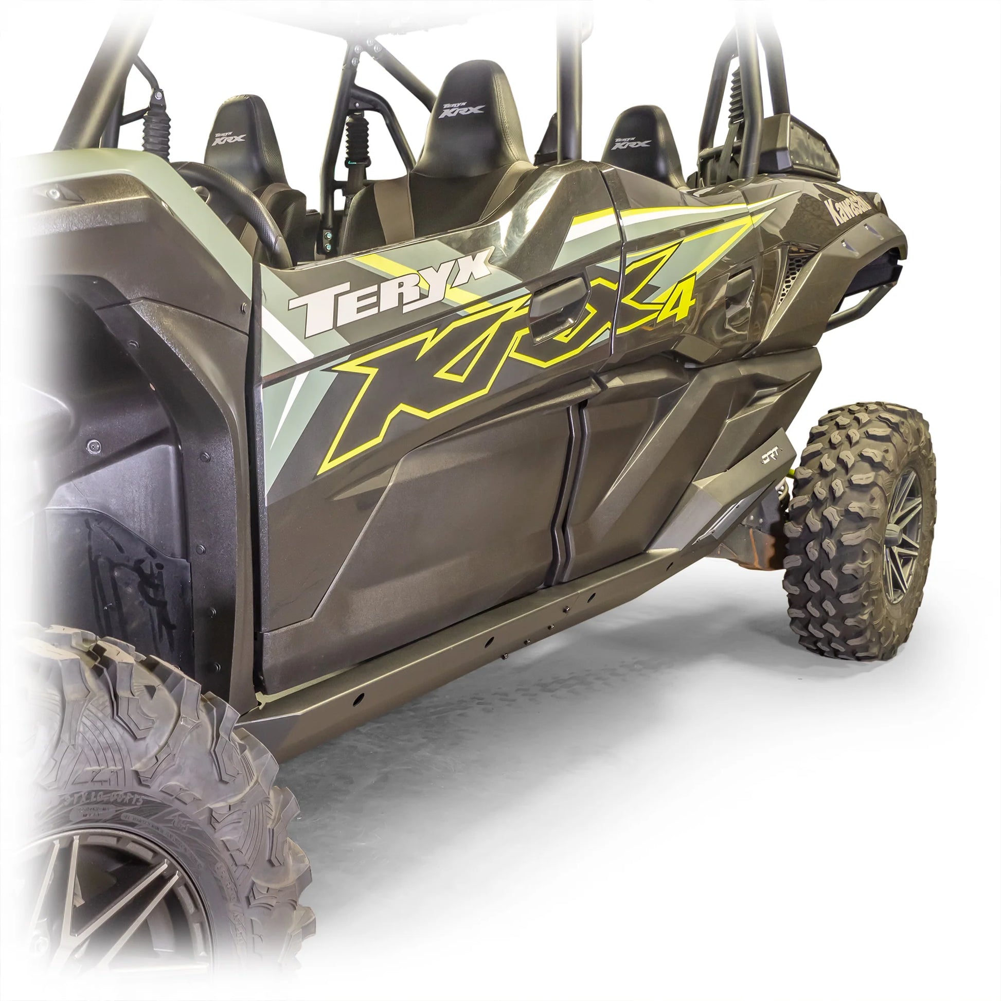 DRT Heavy Duty Rock Sliders Rails Steps Slider KAWASAKI TERYX KRX1000 4 KRX 1000 drivers top view