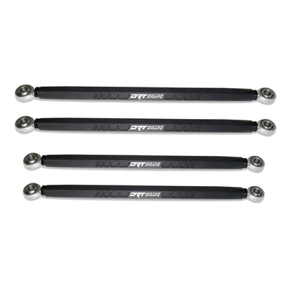 DRT Billet Aluminum Hex Radius Rods Bar Arms POLARIS RZR XP 900 XP4 2011-14 full set