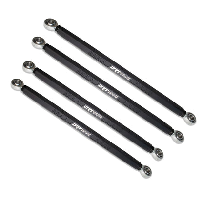 DRT Billet Aluminum Hex Radius Rods Bar Arms POLARIS RZR XP 900 XP4 2011-14 set