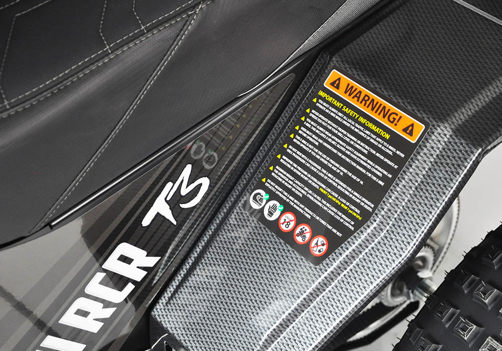 MINI RCR T3 - Black with Black Carbon Fenders Rear Fender