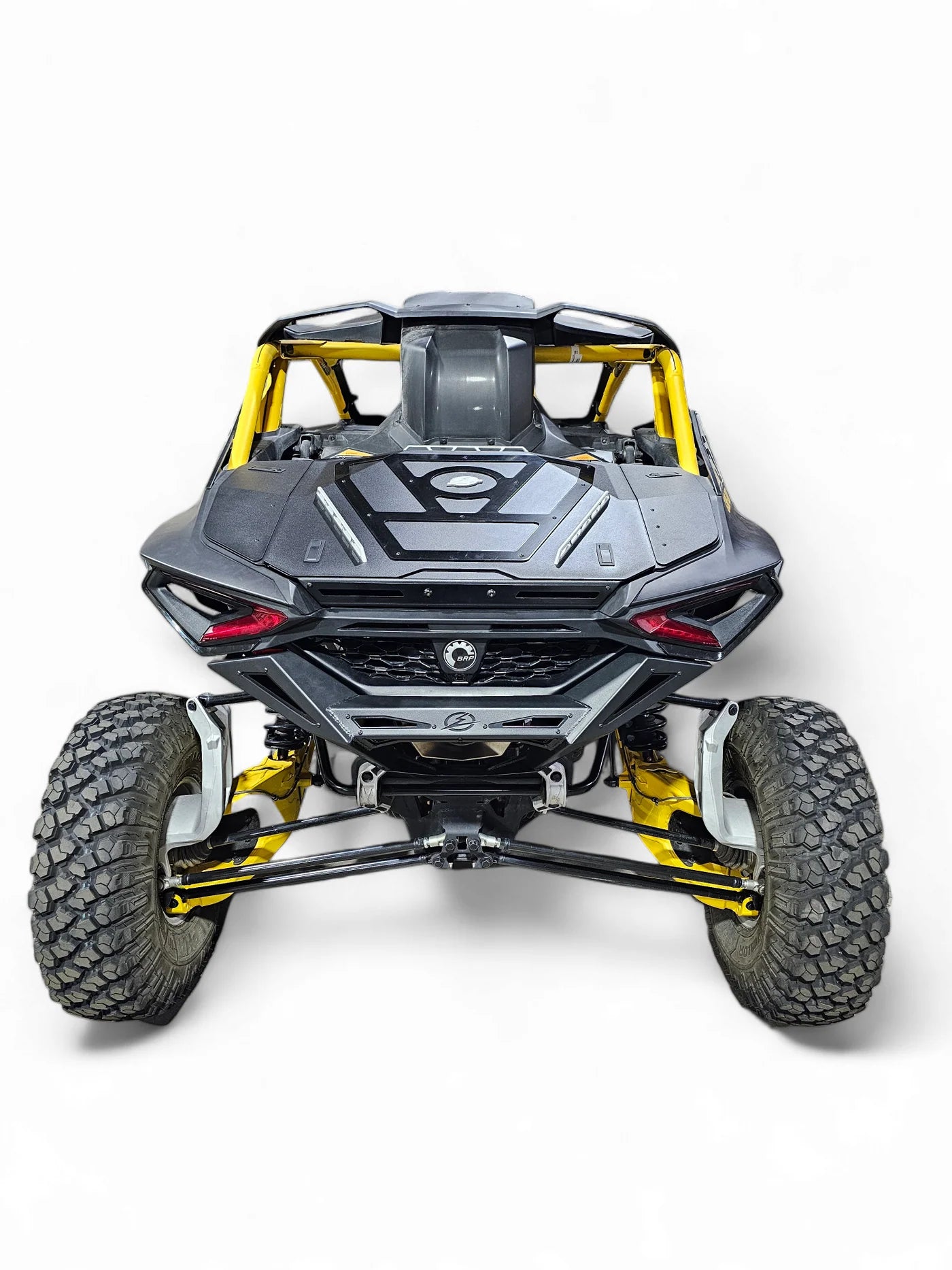 Side view of a Can-Am vehicle on a white background