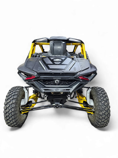 Side view of a Can-Am vehicle on a white background