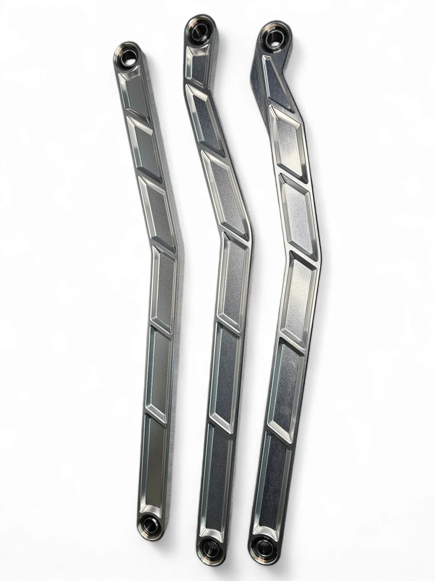 Elektric Offroad Billet Aluminum Clear Anodized High Clearance Radius Rods / Bars (6 pc) Can-Am X3 72" Top View