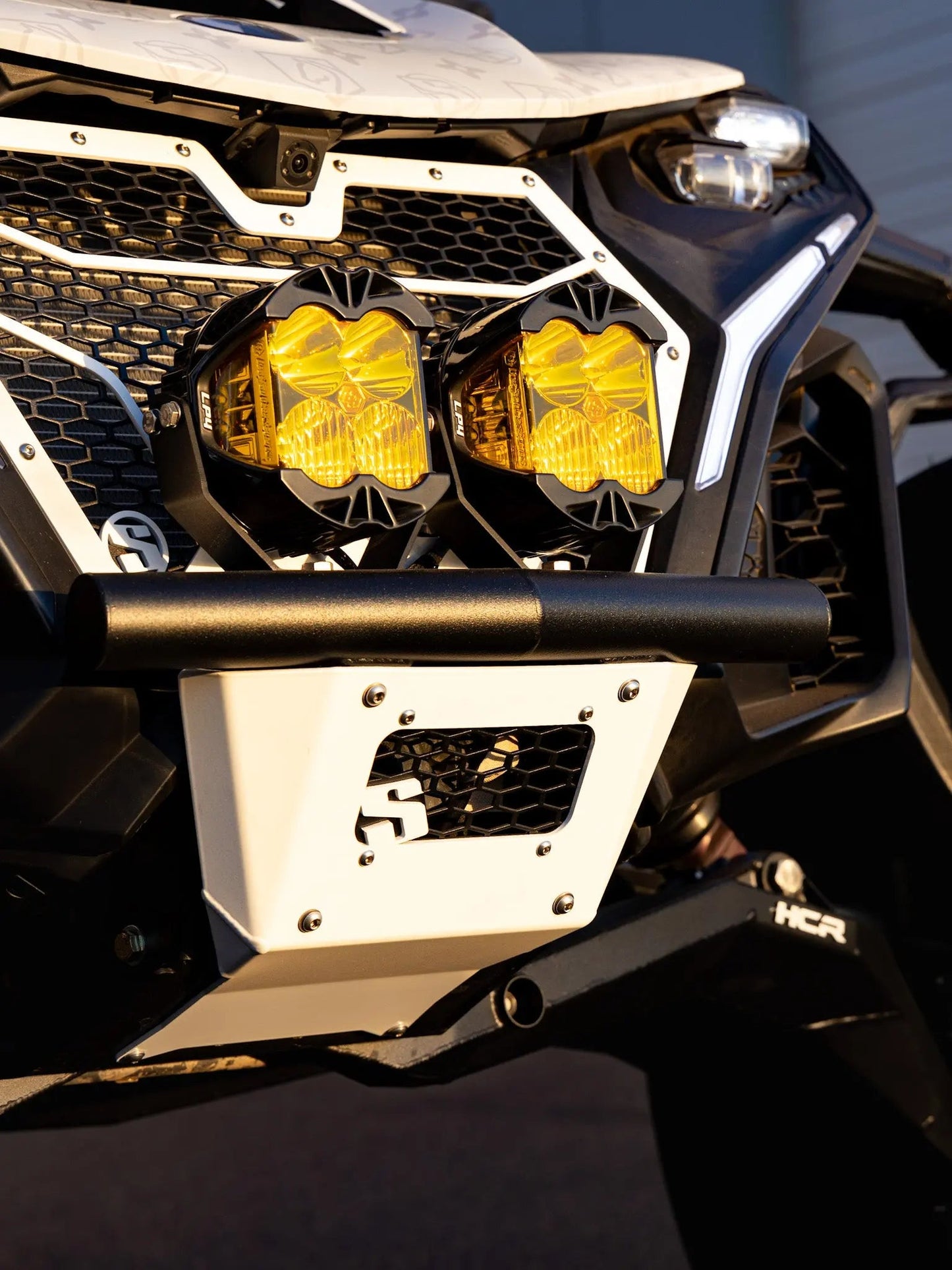 Can-Am Maverick R Pre-Runner Single Tube Front Bumper Angle View
