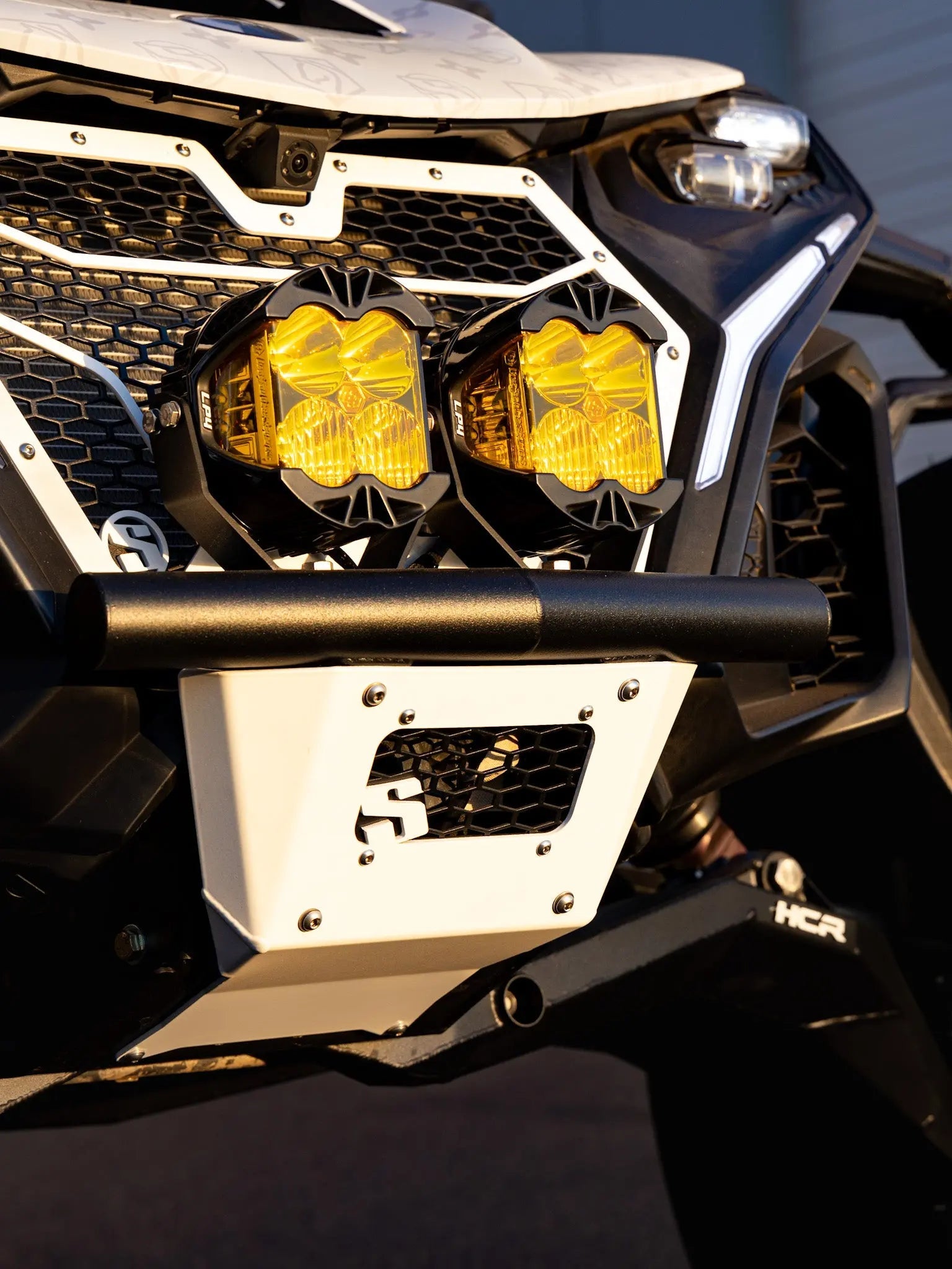 Can-Am Maverick R Pre-Runner Single Tube Front Bumper Angle View