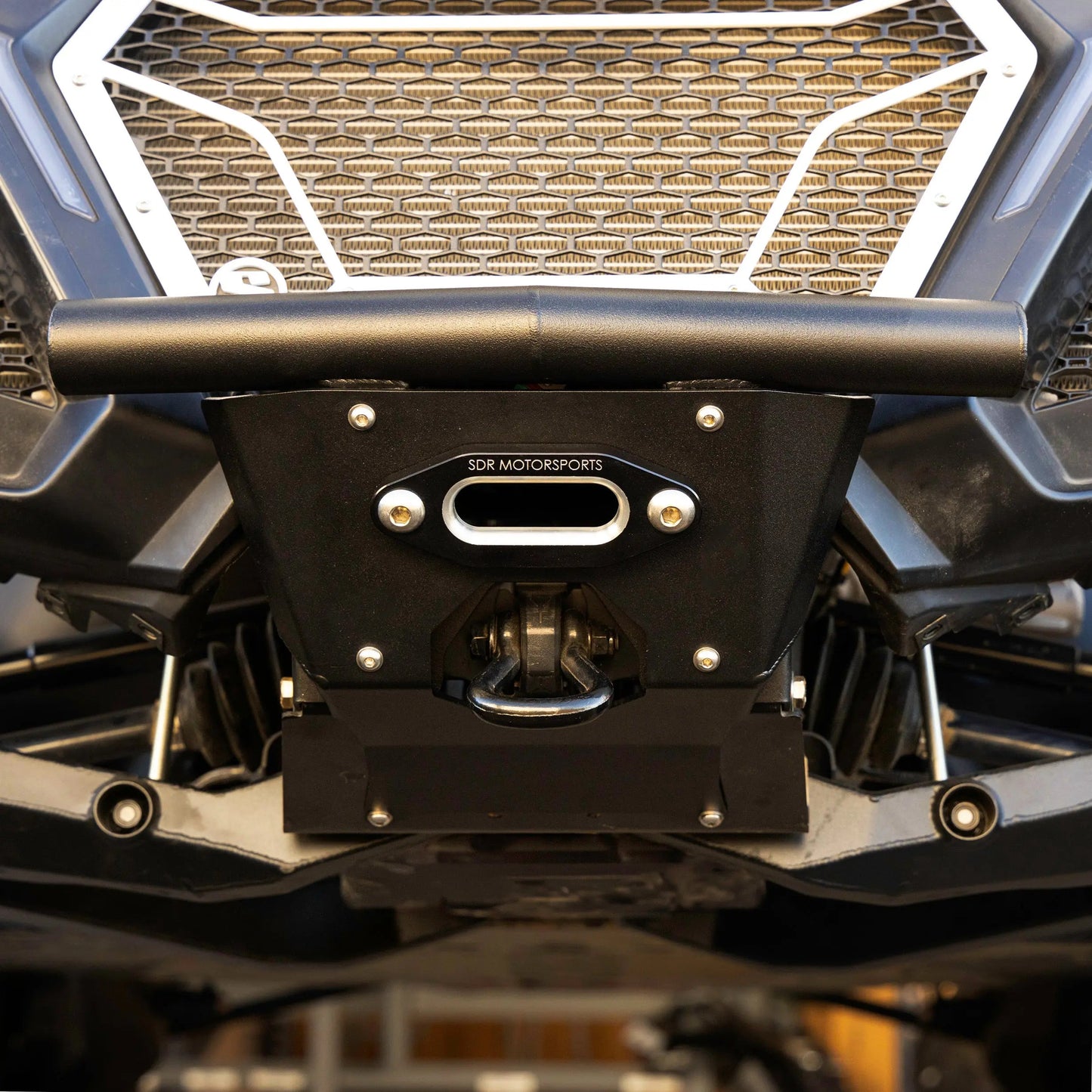 Can-Am Maverick R Winch Skid Plate Single Tube Front Bumper Front