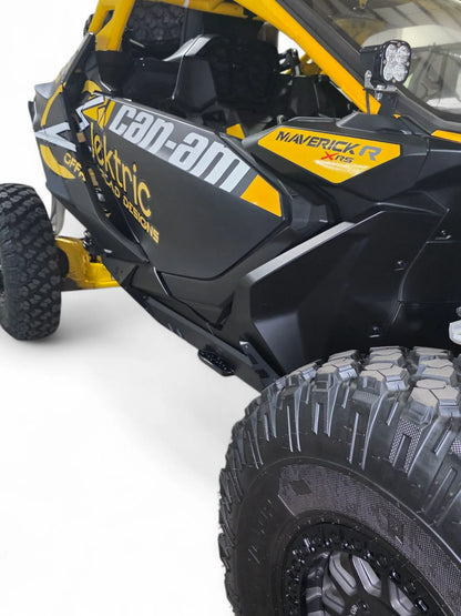 Can-Am Maverick X3 electric off-road vehicle on a white background