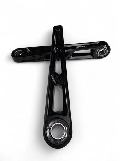 Black Sway Bar links on white back ground