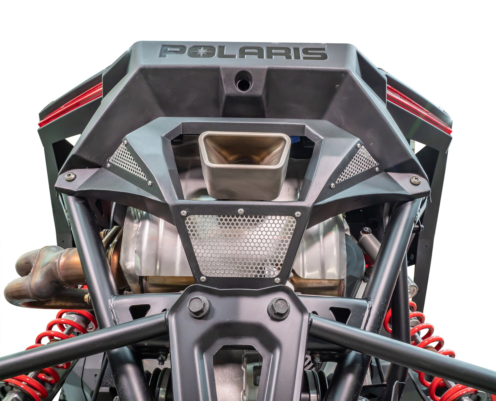 DRT Motorsports Polaris Pro R 2022+ Aluminum Exhaust Cover bottom 