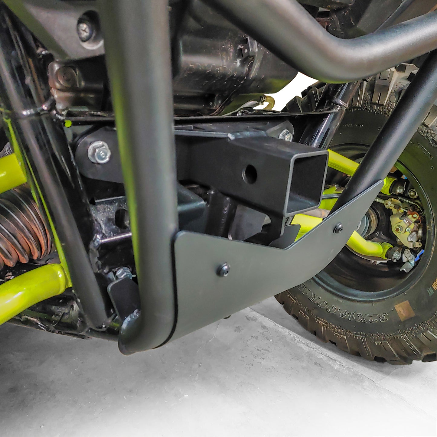DRT Motorsports Kawasaki Teryx KRX/4 1000 2.0 in Hitch Receiver mounted side view