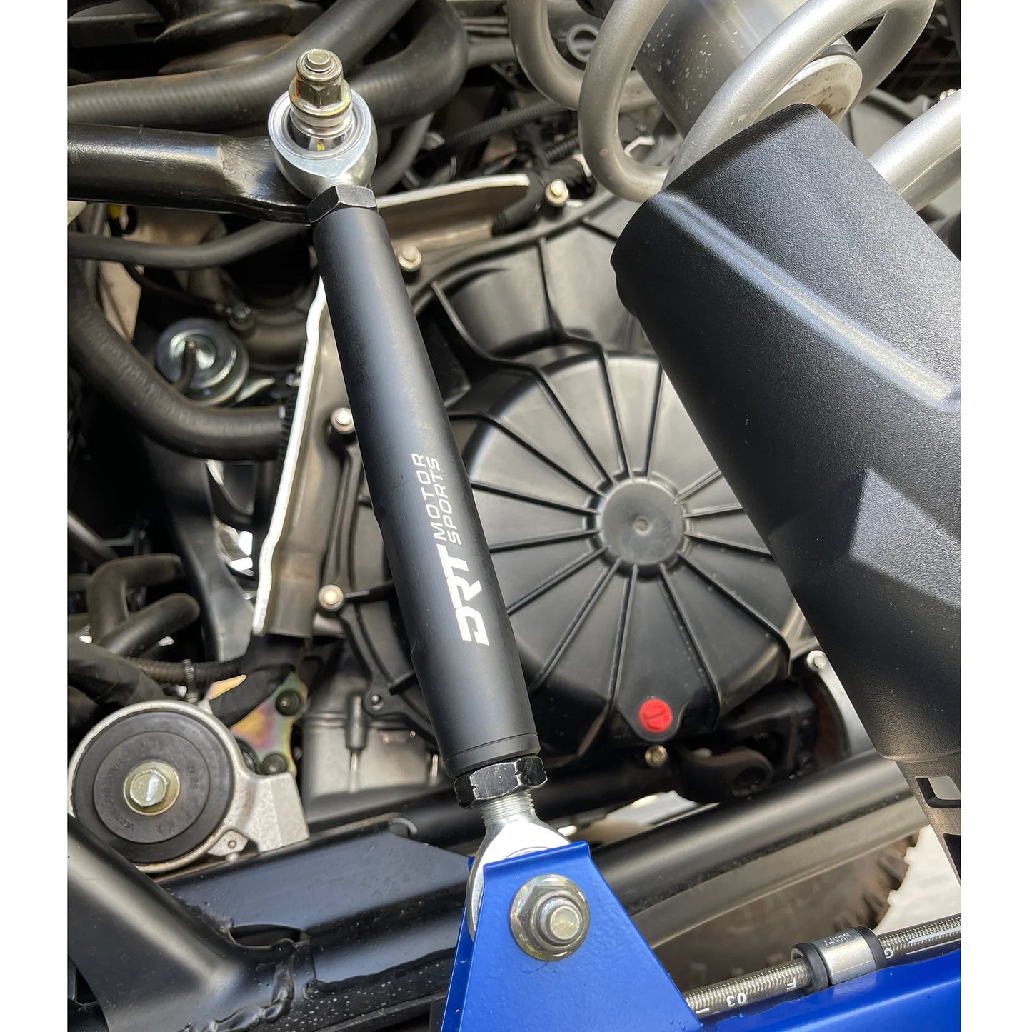 DRT Motorsports Billet Aluminum Barrel Adjustable Rear Sway Bar Link Kit Polaris PRO XP installed view #2