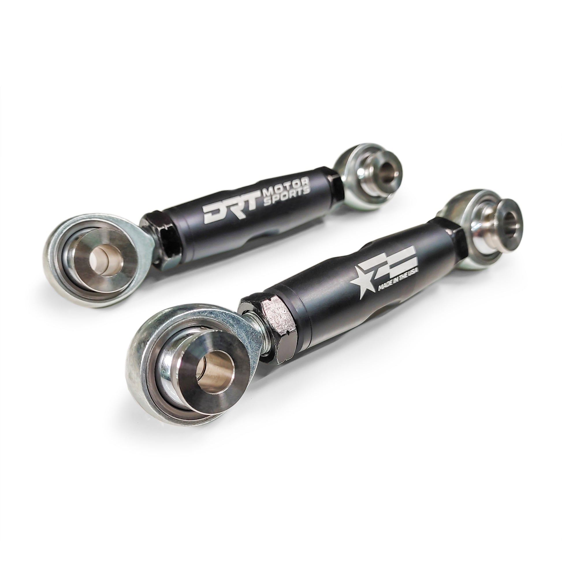 DRT Motorsports Billet Aluminum Barrel Adjustable Sway Bar Link Kit Polaris (M12) close view