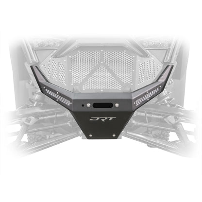 DRT Motorsports Polaris Pro R / Turbo R 2022+ Front Winch Bumper - Black Front View