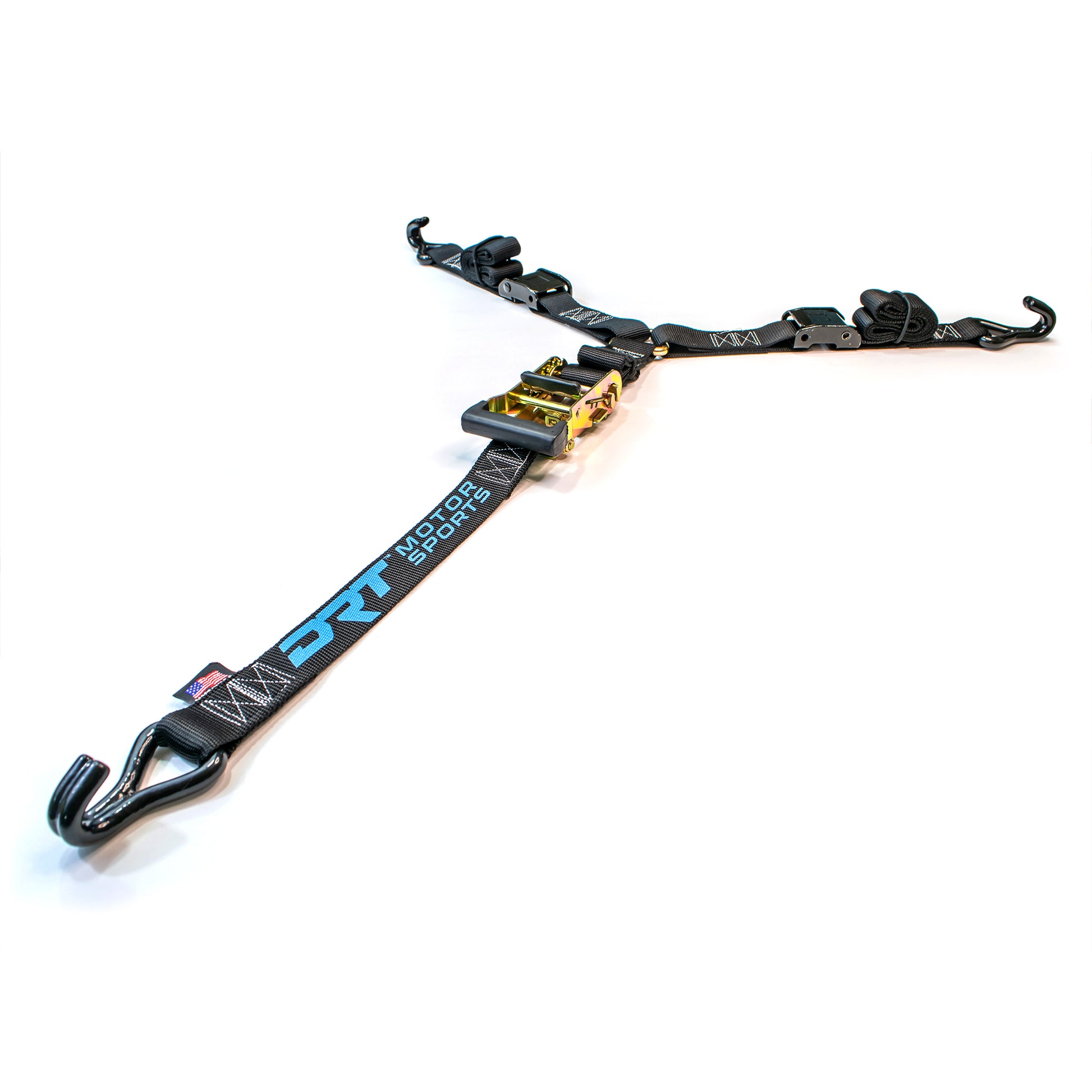 DRT Motorsports Ratcheting 3 point Y-Strap strap extended