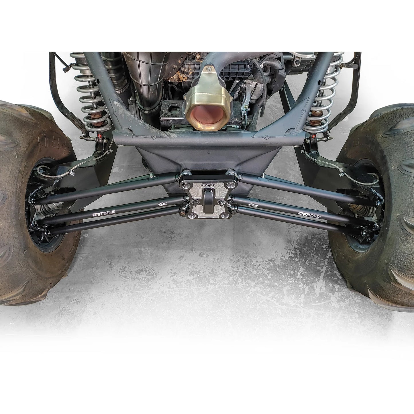 DRT Motorsports Billet Aluminum Barrel Radius Rod Kit Can Am X3 72" Models installed further view