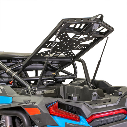 DRT Motorsports RZR 2014+ XP 1000 / XP Turbo / Turbo S Adventure Rack / Tire Carrier opened