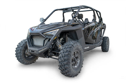 Black off-road vehicle on a white background