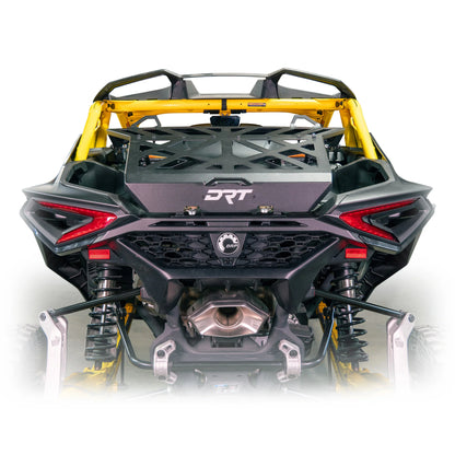 DRT Adventure Rack Spare Tire Cargo Carrier Fits: CAN-AM MAVERICK R 2024+ Rear View