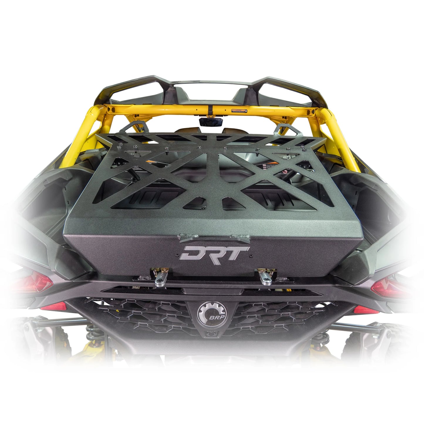 DRT Adventure Rack Spare Tire Cargo Carrier Fits: CAN-AM MAVERICK R 2024+ Top View