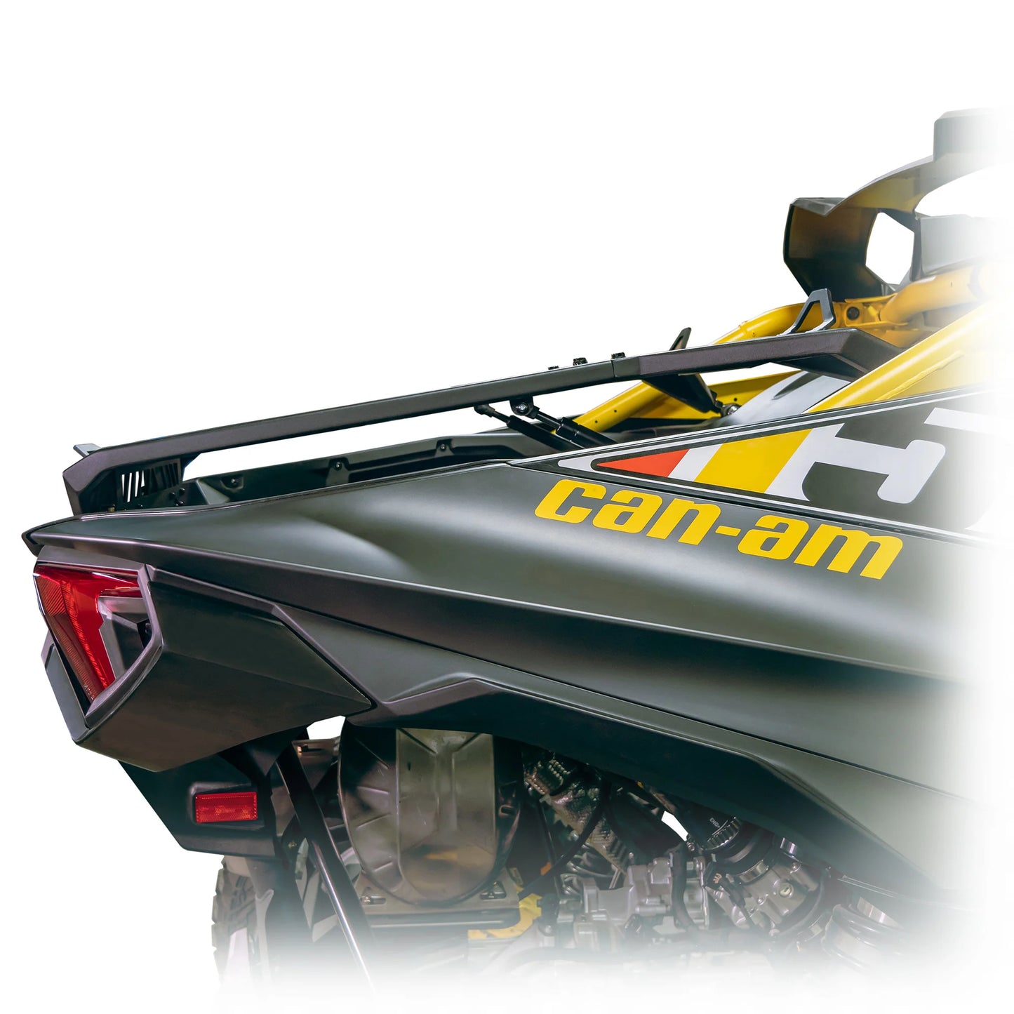 DRT Adventure Rack Spare Tire Cargo Carrier Fits: CAN-AM MAVERICK R 2024+ side view