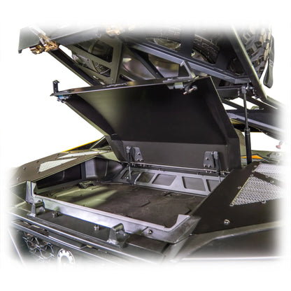 DRT CAN AM MAVERICK R X / XRS 24+ Aluminum Storage Box Trunk Lid Enclosure Black