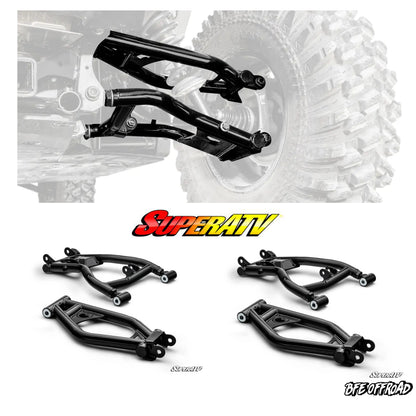 SuperATV Atlas Pro Rear Hi Clearance A Arms Arm Set of 4 Polaris Xpedition 2024+ Promo Pic
