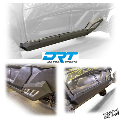 DRT Heavy Duty Rock Sliders Rails Steps Slider KAWASAKI TERYX KRX1000 4 KRX 1000 Promo Pic