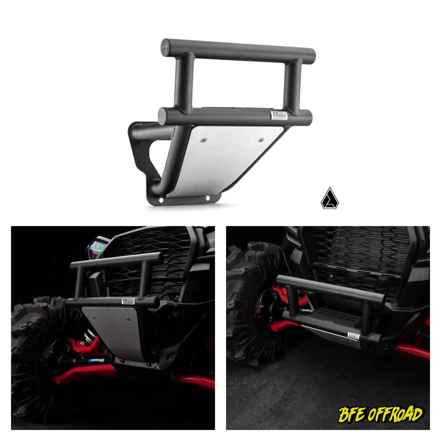 Bull bar for off-road vehicles with BFE Offroad branding on a white background.