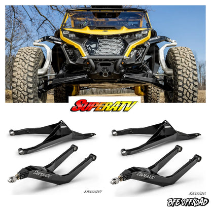 SuperATV Sidewinder Hi Clearance Boxed A Arms Upper & Lower MAVERICK R XRS 2024+