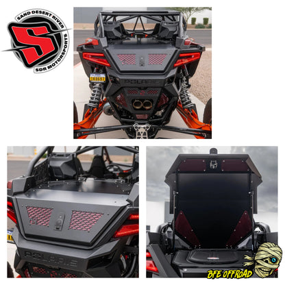 SDR Trunk Lid multiple photos with SDR and BFE Offroad Logos