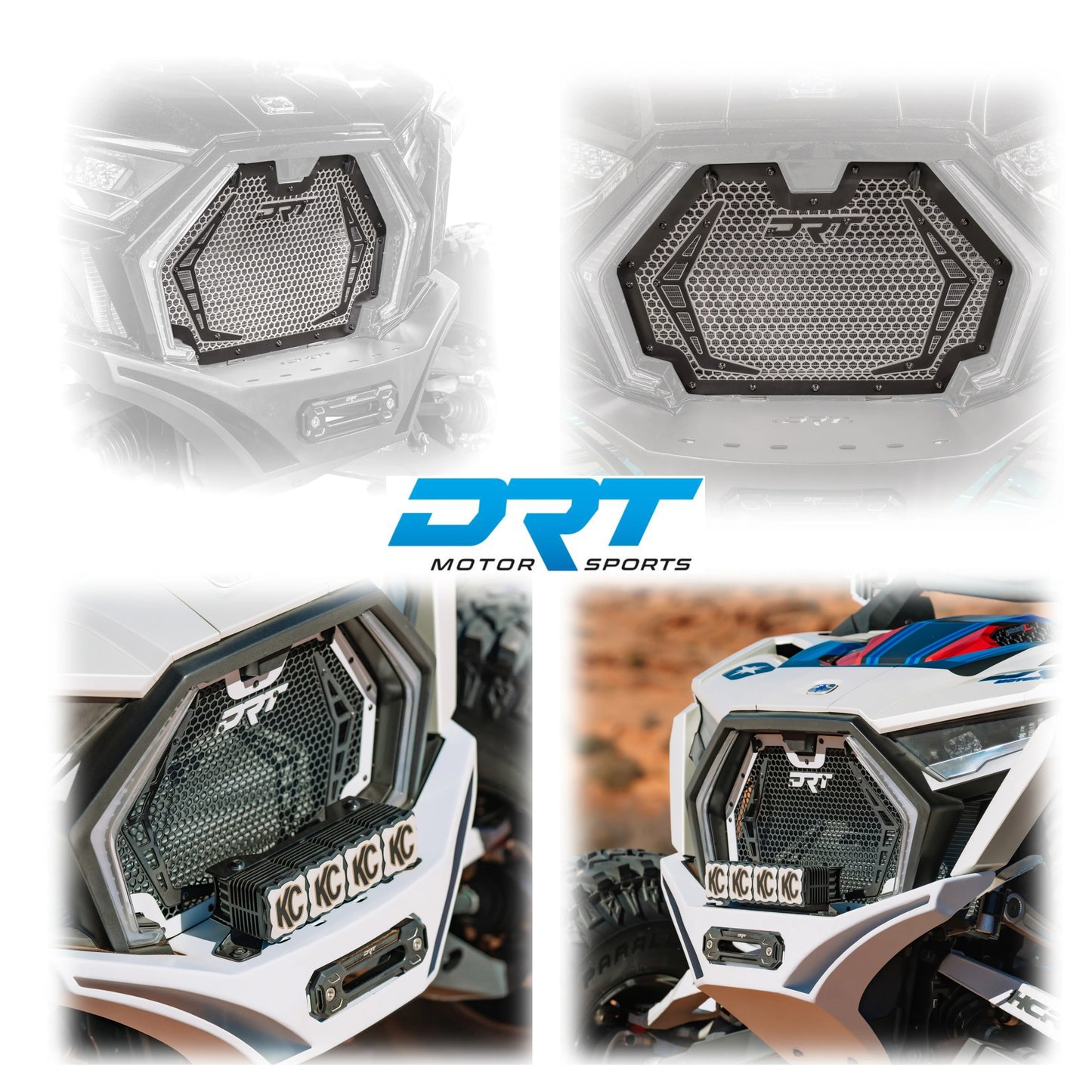 DRT Aluminum Mesh Grill Radiator Guard Polaris RZR PRO R R4 / PRO S S4 2025+ Promo Pic