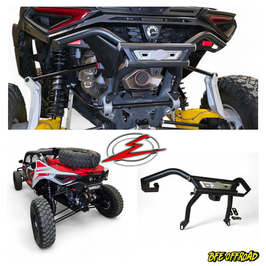 Collage of off-road vehicle parts with a prominent logo and 'BFE Offroad' branding.