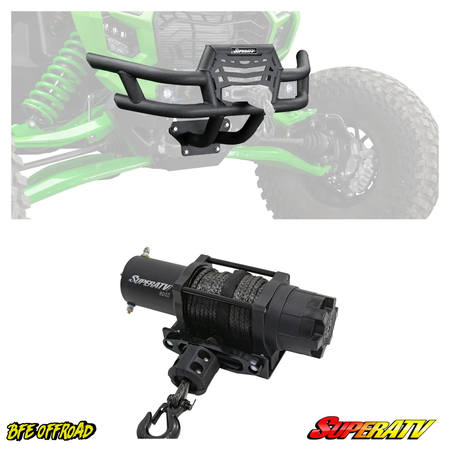SuperATV Kawasaki Teryx 4 H2 Winch-Ready Front Bumper