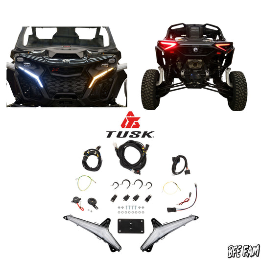 Tusk Plug Play UTV Signal Horn Kit Accent Street Legal Kit CAN AM MAVERICK R / MAXX 24+ Promo Pic
