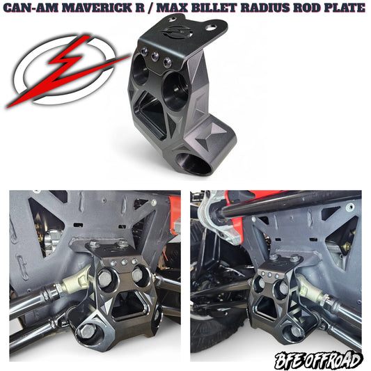 Elektric Offroad Billet Radius Rod Plate Can-Am Maverick R / Max 2024+ BLACK