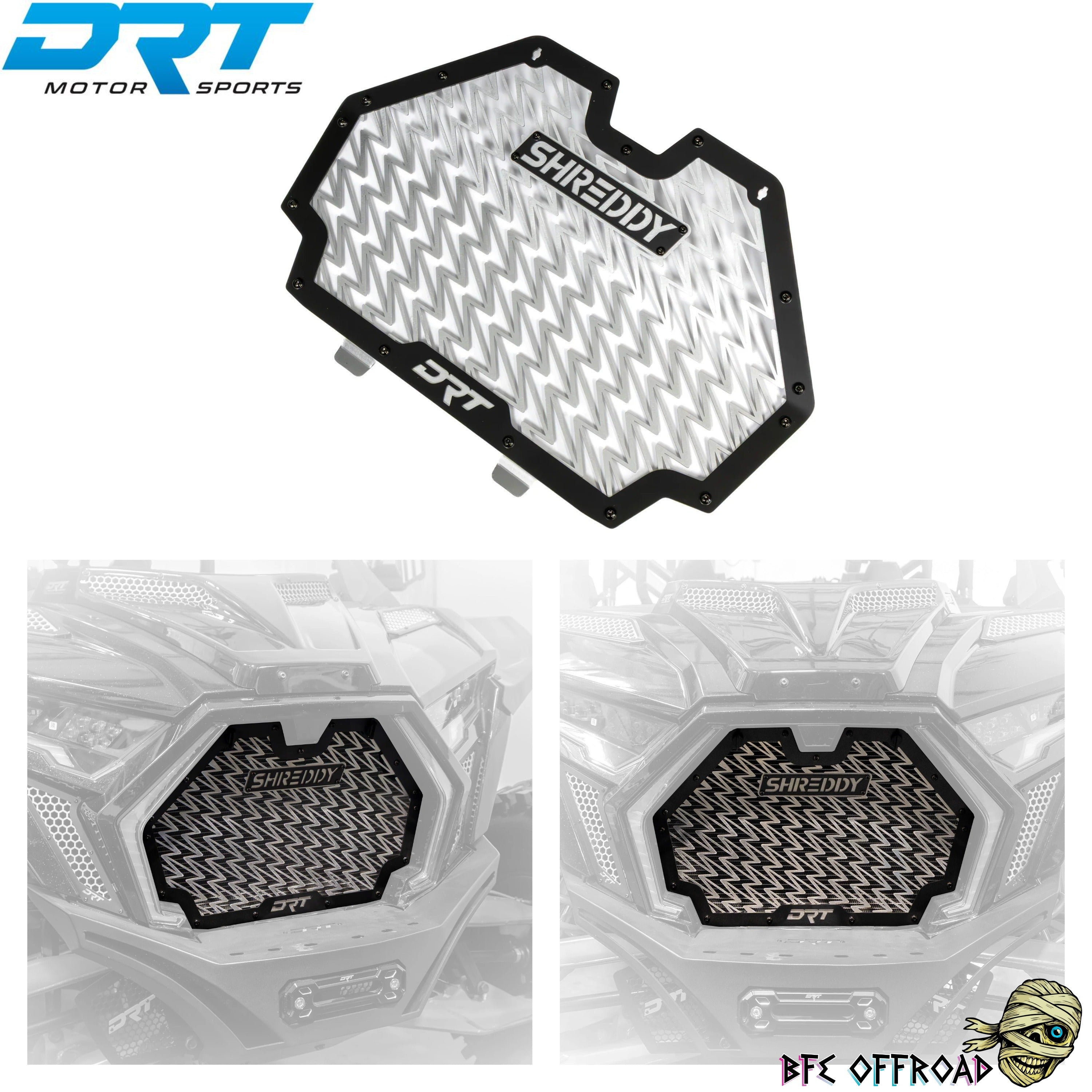 DRT SHREDDY Grill Radiator Guard Polaris RZR PRO R R4 / PRO S PRO XP 2 ...