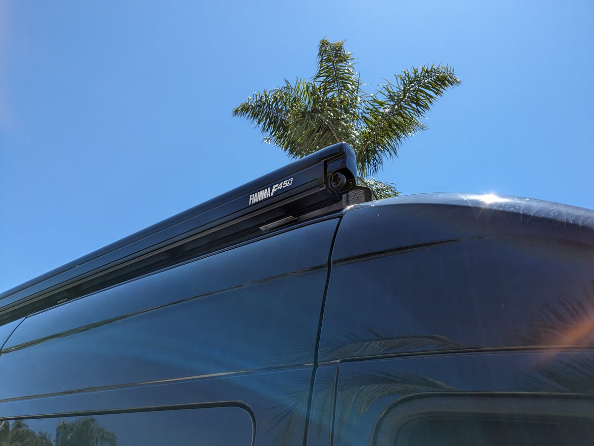 White Top Adventures Roof Rack F45 AWNING BRACKETS Sprinter / Transit